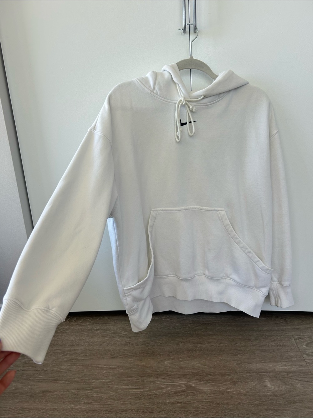 Nike White Women's Pullover Hoodie - Picture 2 of 4